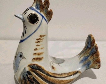 Vintage Ken Edwards Tonala Rooster Mexican Studio Art Pottery Signed