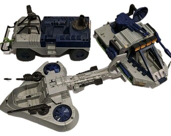 Lot Of 3 1989s GI Joe ARAH Vehicles Incomplete