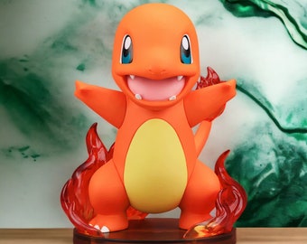 Starter Pokemon Figures, Kanto Pokemon figures, Pokemon statue, Pokemon home decor, Pokemon Gifts, Charmander, Squirtle bulbasaur