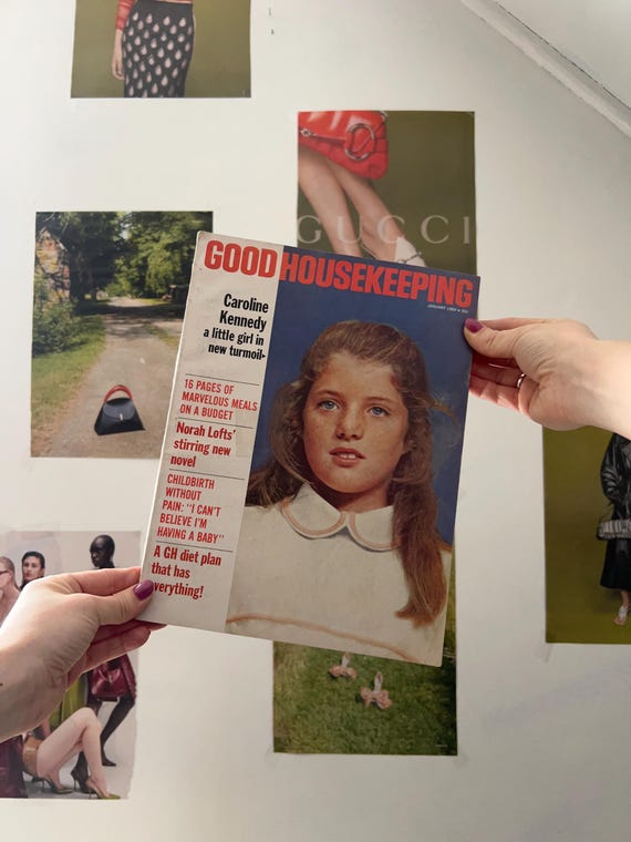 Vintage Good Housekeeping Magazine Caroline Kennedy Home Decor