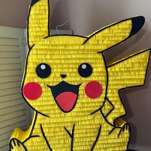 Pikachu inspired pinata 30”x 20x4 inches