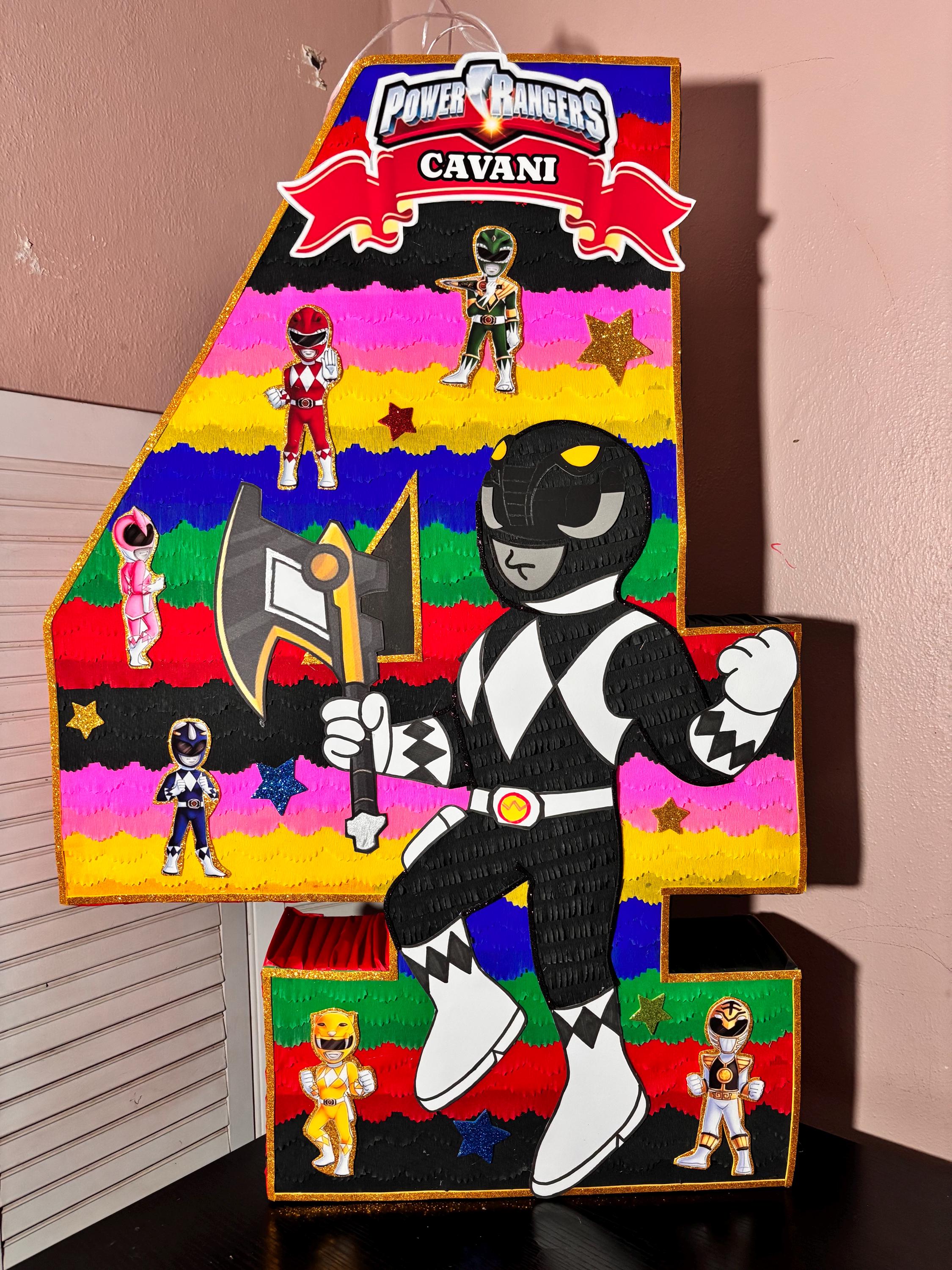 Power Rangers Themed Number Piñata Lets You Choose the Main Character ...