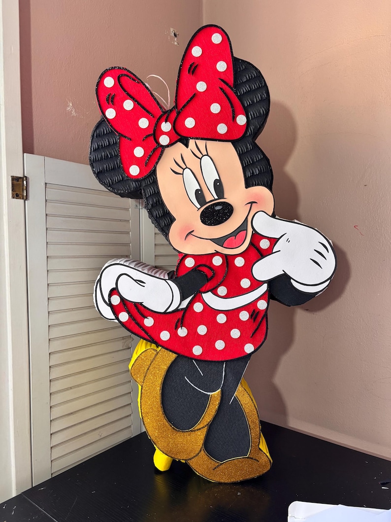 Piñata Inspirada En Minniee Mouse - Etsy