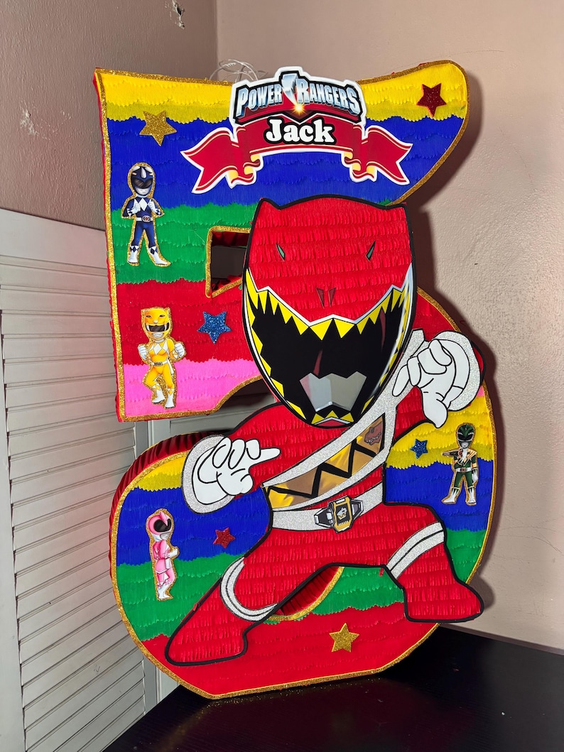 Power Rangers Themed Number Piñata Lets You Choose the Main Character ...