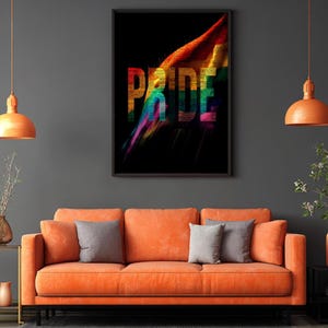Pride Wall Art Pride Poster Colorful Pride Image Pride Print Pride Abstract Wall Art Pride Galerie Wall Art Proud to be Pride Rainbow Poster