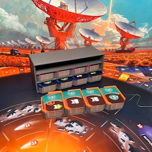 SETI: Search for Extraterrestrial Intelligence 3D printed tech tiles holder and storage box