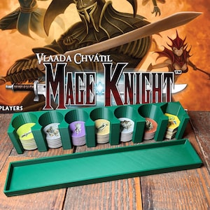 Mage Knight base game enemy token holder with lid | Perfect token storage for this epic game by Wizkids