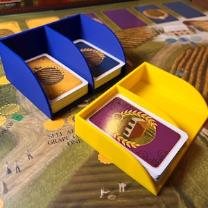 Mini Europese dubbele kaarthouderkaarten. 3 hoogtes beschikbaar: 20 mm, 40 mm of 60 mm. Ideaal voor wijnbouw, Arkham Horror, Dune Imperium