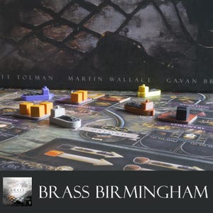 Brass Birmingham & Brass Lancashire board game component upgrade set. Includes 112 trains and barges to enhance your boardgame