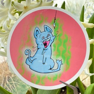 Trippy Cat - Vinyl Sticker