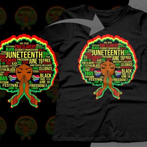 Juneteenth PNG, Téléchargement instantané, Fichiers numériques, Art afrocentrique, Black Pride, Design Juneteenth, Histoire des Noirs, Célébration de la liberté, 19 juin