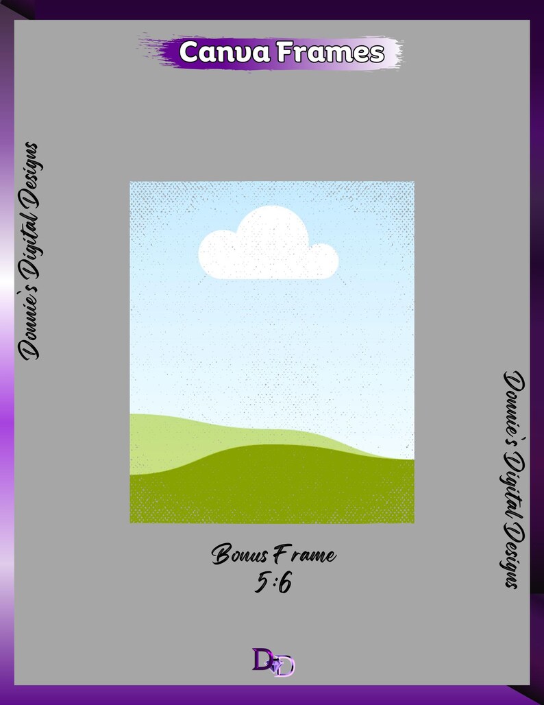 Digital Frames for Canva | Drag and Drop | Customizable for Invitations ...