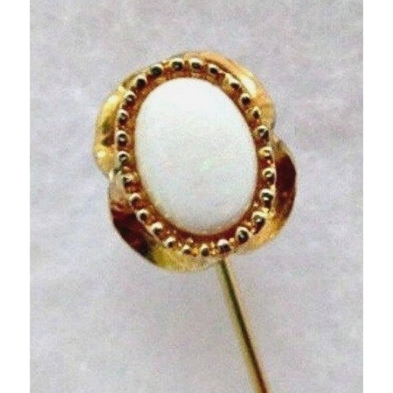 Vintage Simulated Opal Stickpin Cravat Pin Lapel … - image 1