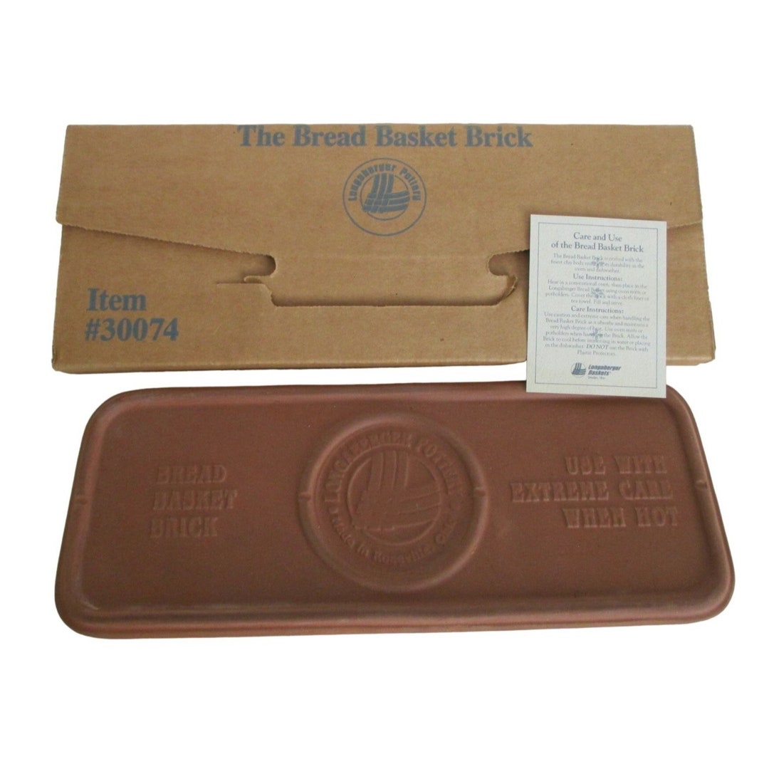 Vintage Longaberger Pottery Bread Basket Brick 30074 Etsy