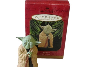 Hallmark 1997 Star Wars Yoda Retired Christmas Ornament