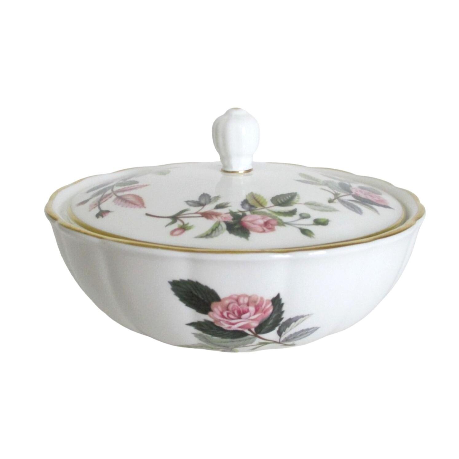 Wedgwood Hathaway Rose Murray Dish With Lid - Vintage Bone China