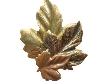 Vintage Maple Leaf Brooch Nature Fall Autumn Jewelry