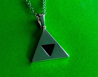 Legend of Zelda Triforce pendant handmade Sterling silver Mr Beaujangles