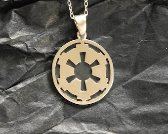 Star Wars Galactic Empire and chain handmade Sterling silver - Mr Beaujangles