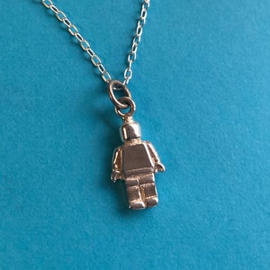 Lego Mini figures - handmade Sterling silver pendant and chain