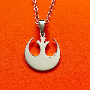 Star Wars Rebellenallianz Anhänger und Kette handgemachte Sterling Silber - Mr Beaujangles