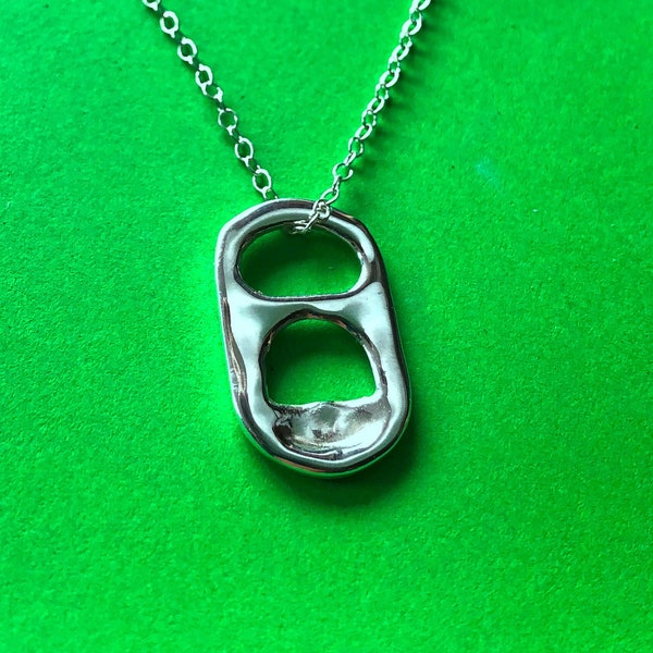 Collier de bière et de soda en argent sterling fait main Sarah Cameroon's