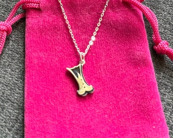 Handmade Sterling Silver Initial Pendant Necklace - Personalized Letter
