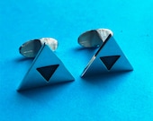 Zelda Triforce cufflinks handmade Sterling silver