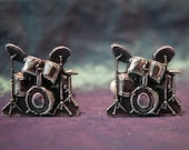 Sterling Silver Drum kit Cufflinks