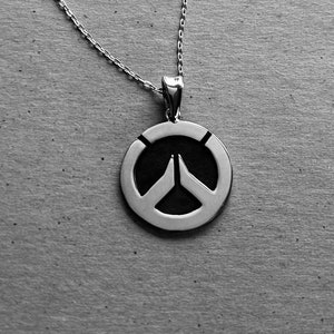 Overwatch - pendant for birthday, fathers day handmade Sterling silver Cufflinks - Mr Beaujangles