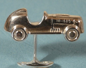 Monopoly car cufflinks handmade Sterling silver Mr Beaujangles