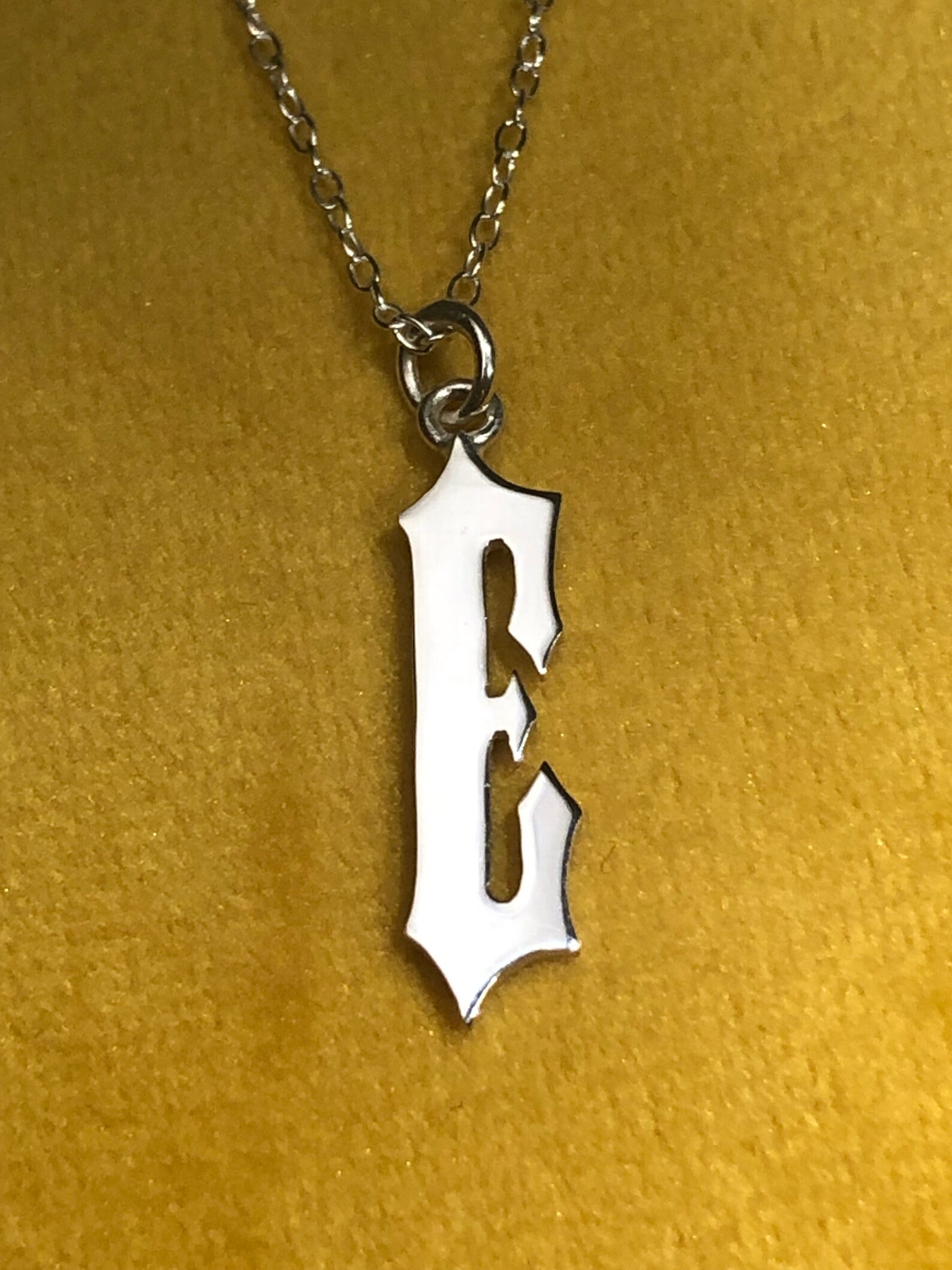 Trapstar Pendant Handmade Sterling Silver Initial Etsy UK