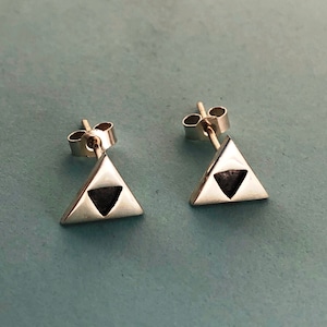 Zelda stud earrings - handmade Sterling silver (small size)