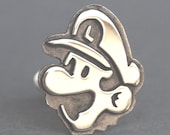 Cufflinks - Sterling Silver Mario and Luigi cufflinks