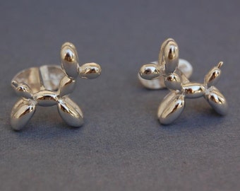 Balloon Dog Solid sterling silver  handmade cufflinks