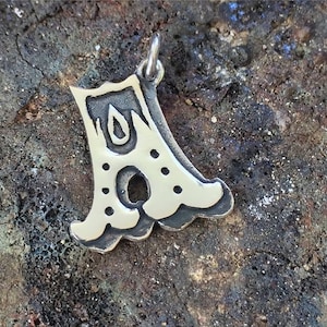Colgante inicial A y cadena, collar de letra personalizado en plata de ley hecho a mano, colgante de letra, collar con inicial