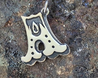 Handmade Sterling Silver Initial Pendant Necklace: Personalized Letter Charm
