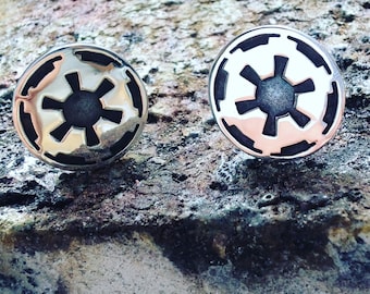 Star Wars Galactic Empire cufflinks handmade Sterling silver