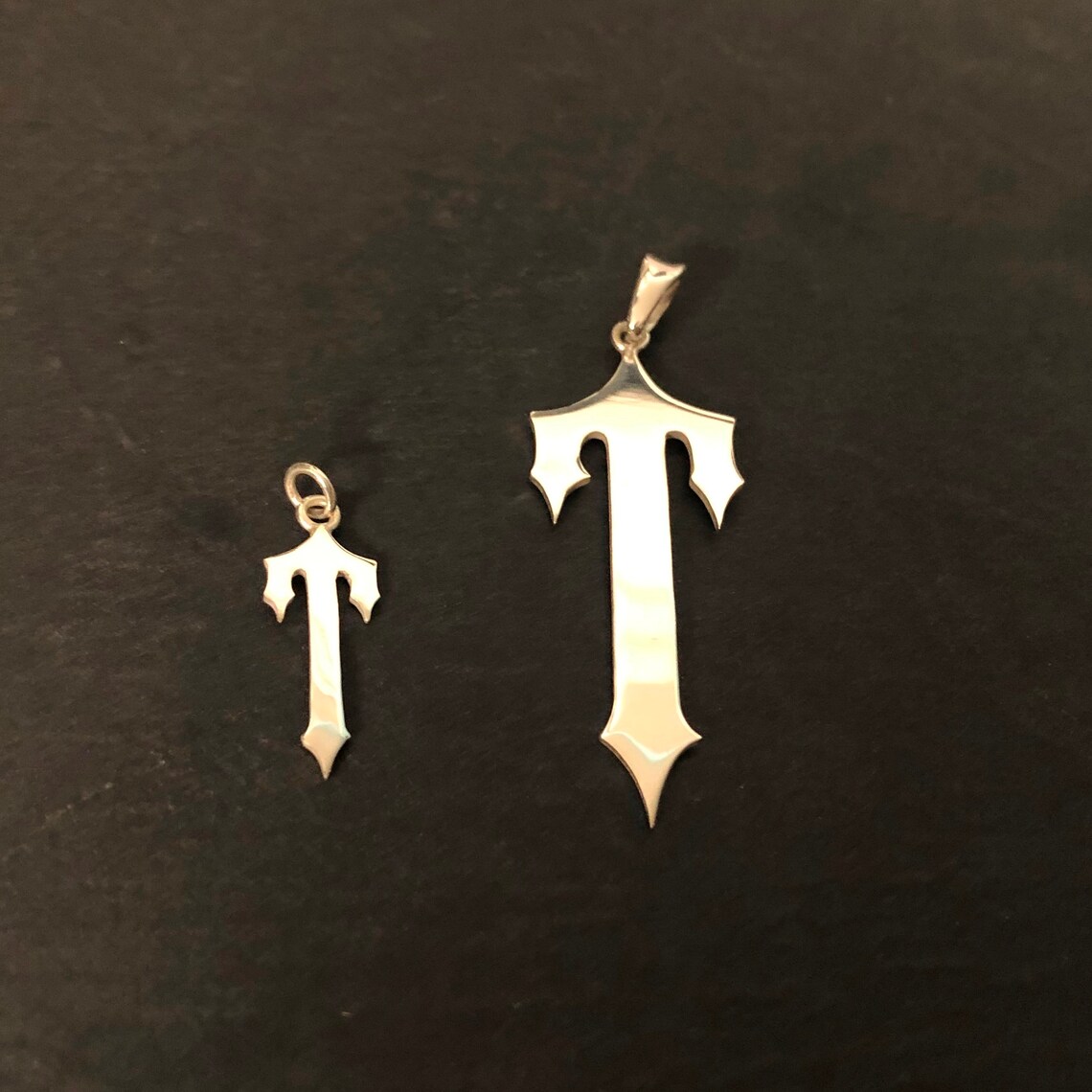 Trapstar Pendant Handmade Sterling Silver Initial Etsy UK