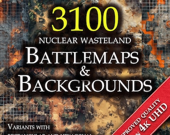 3100 Nuclear Wasteland Battlemaps and Backgrounds (DnD Compatible) – Digital RPG Terrain