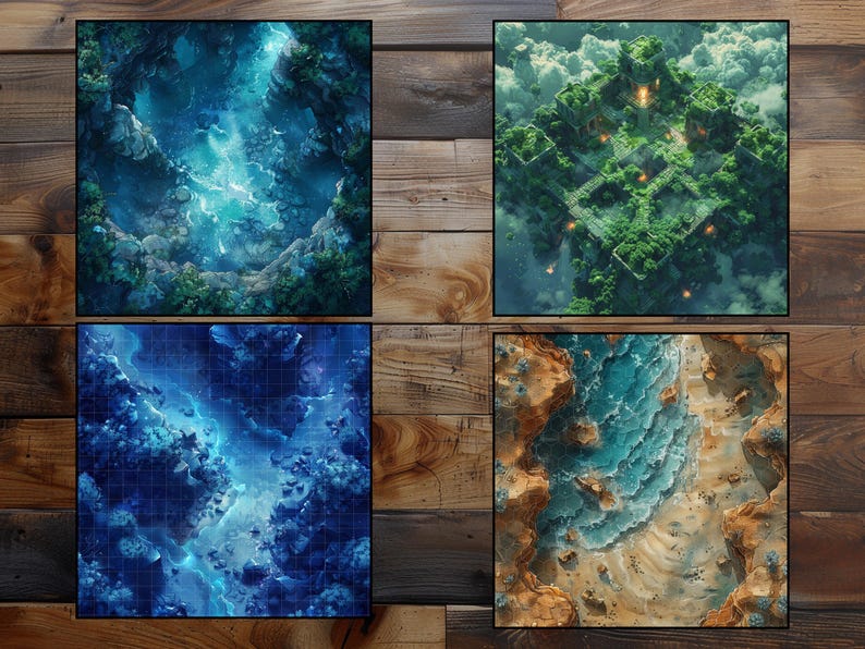 Floating Blocks Map Dnd 3100 Floating Islands Battlemaps and Backgrounds (dnd Compatible ...
