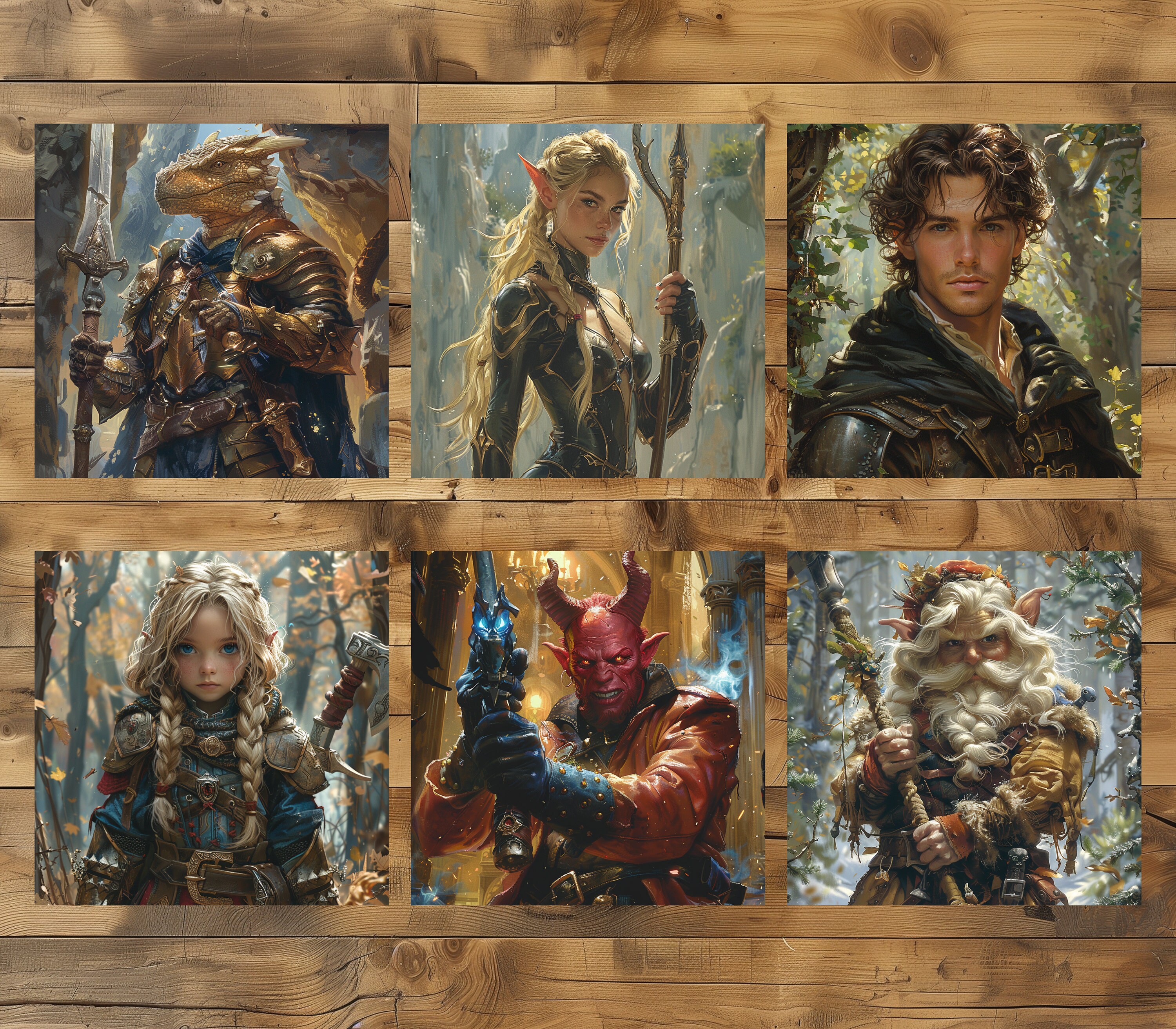 Dungeons and Dragons Character Portraits Expanded Set Digital Images ...