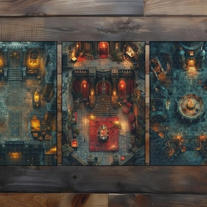 139 500 DnD compatible Battlemaps and Backgrounds - Digital Bundle – Printable RPG Terrain Scenes image 12