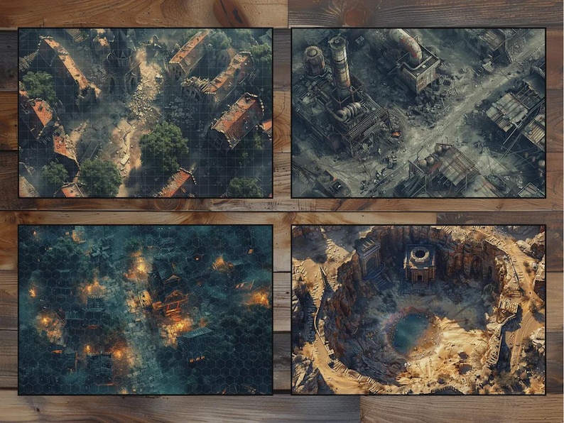 139 500 DnD compatible Battlemaps and Backgrounds - Digital Bundle – Printable RPG Terrain Scenes image 19