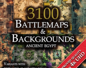 3100 Ancient Egypt Battlemaps and Backgrounds (DnD Compatible) – Digital RPG Terrain