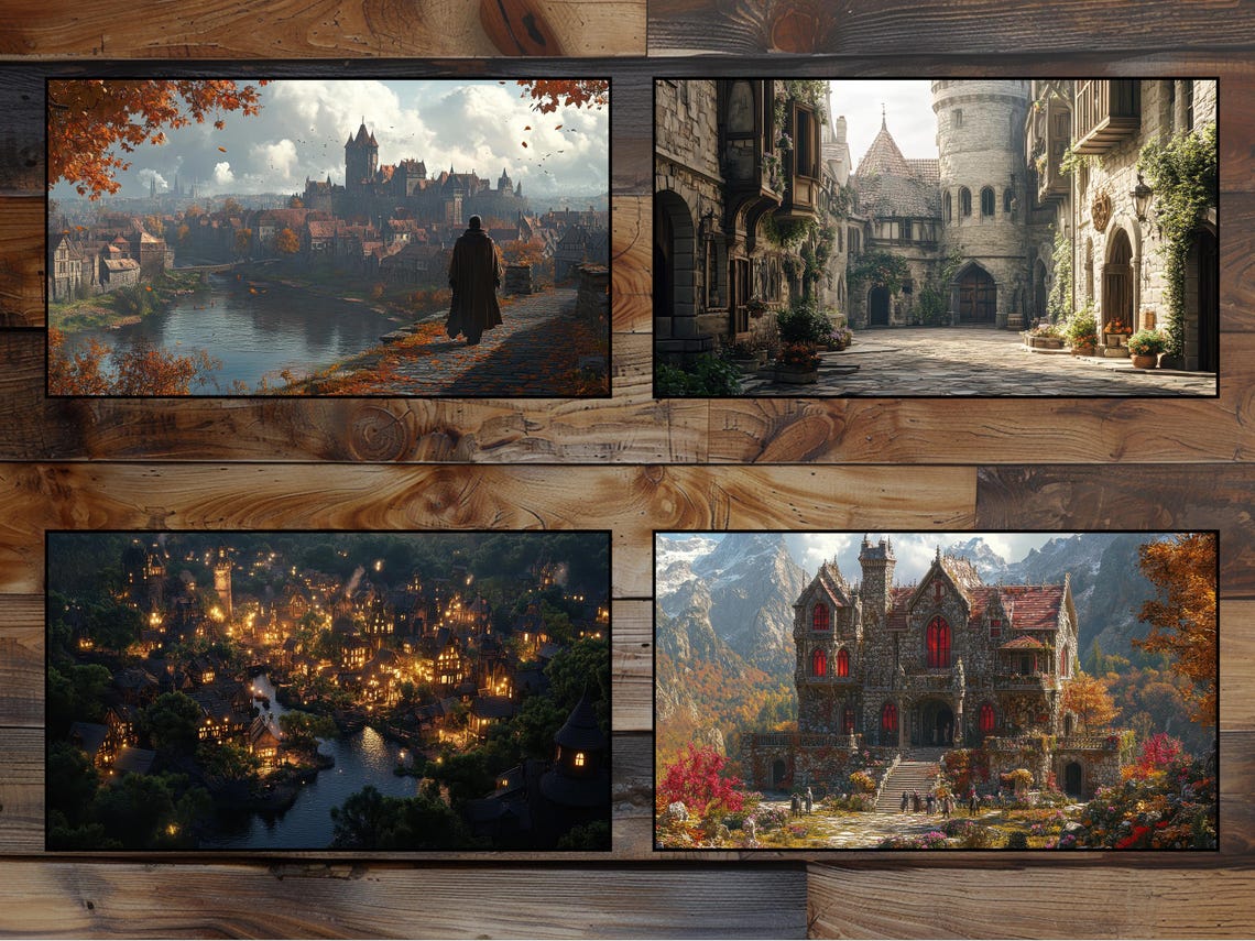 Dnd Onenote Background 16,000+ Fantasy Backgrounds Bundle (ultra HD) for Dnd/ttrpg Backstories ...