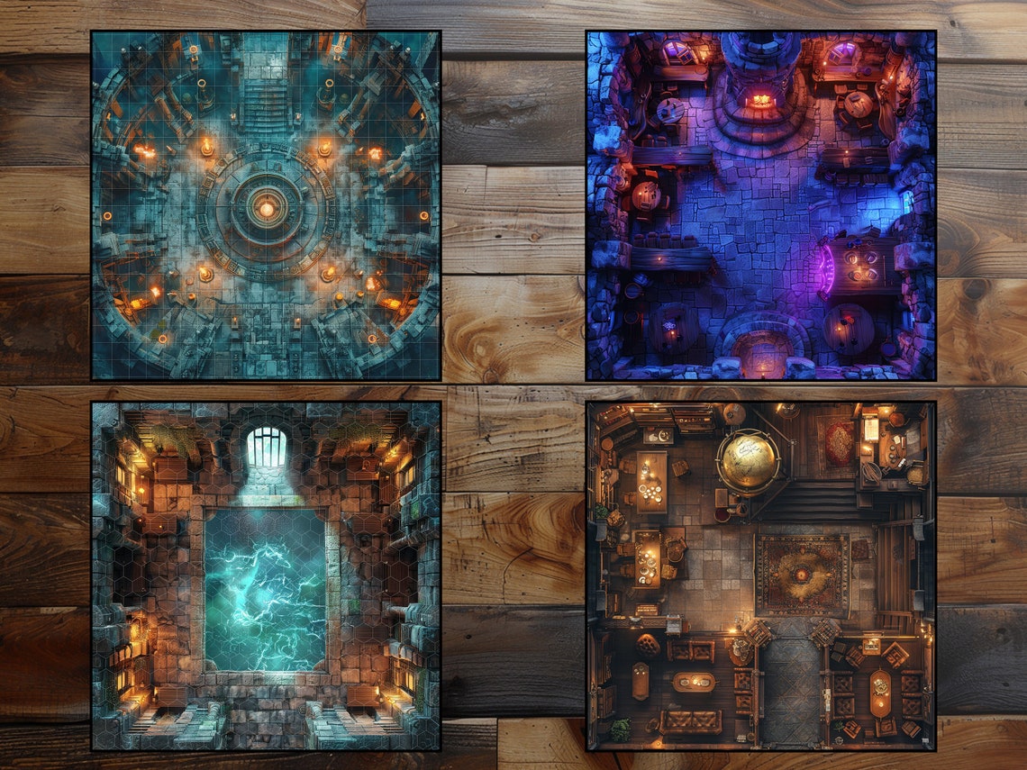 3100 Alchemist's Lab Battlemaps and Backgrounds (dnd Compatible ...