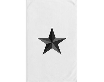 Country Black Star Bathroom Hand Towel