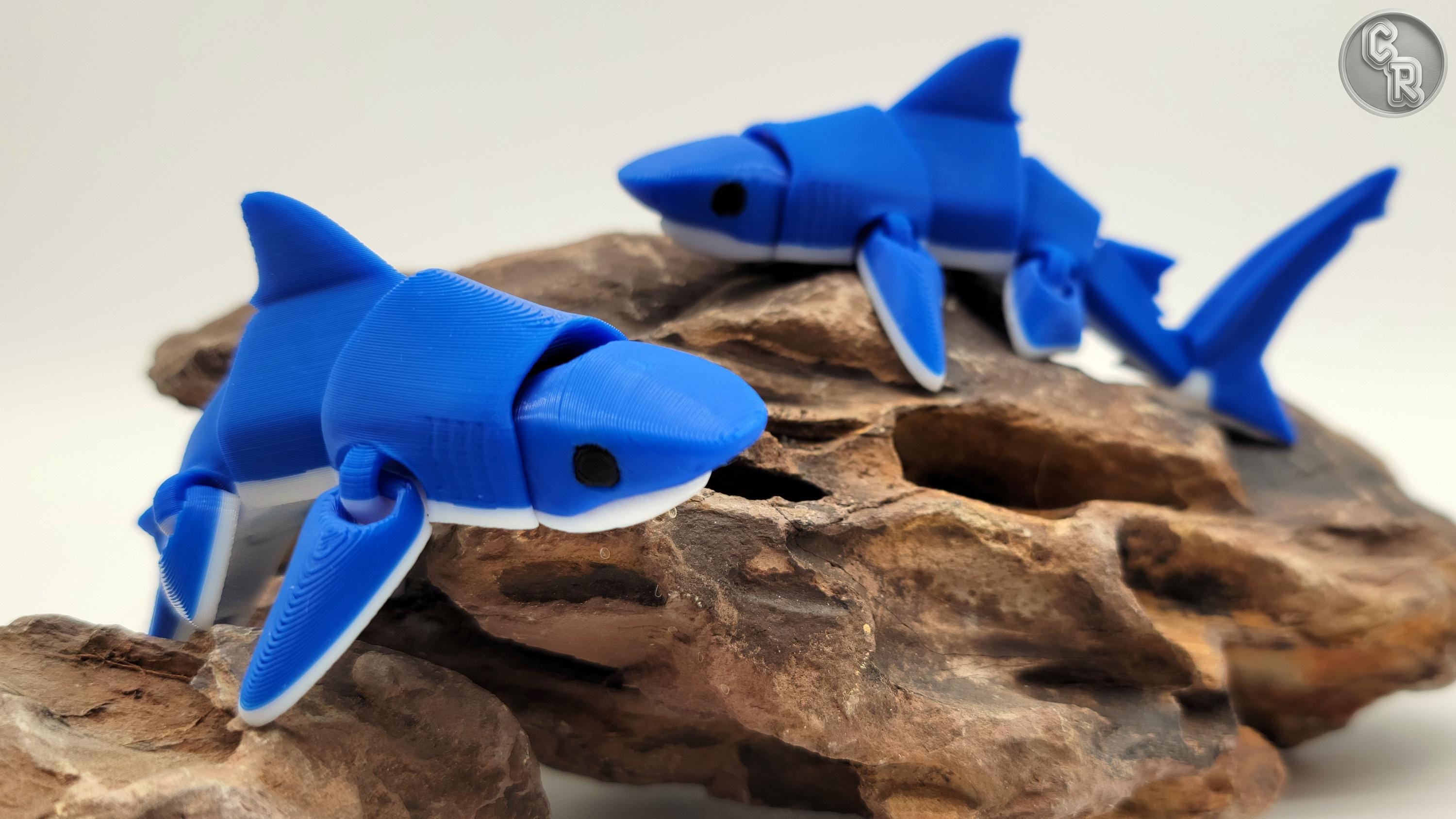 Articulated Blue Mako Shark Fidget Toy: 3D Printed Ocean Gift - Etsy