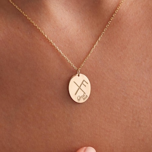 925 Sterling Silver Bind Rune Necklace, Viking Protection and Courage Symbol, Safe Travel Energy Talisman, Norse Spiritual Jewelry